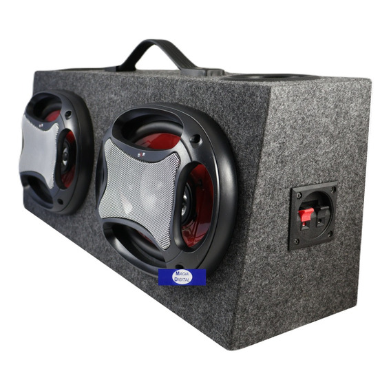 Cajon Doble Con Bocinas 6x9 PuLG Radox 047-100 750w 4vias