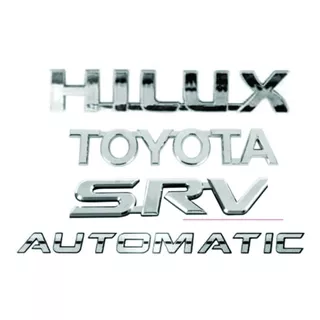 Emblema Hilux Srv Toyota Automatic Traseiro Hilux 2005/2015