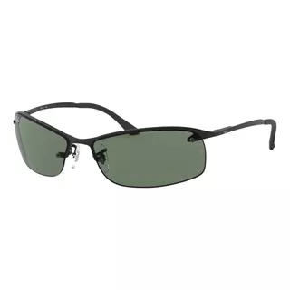 Anteojos De Sol Ray-ban 0rb3183 Standard Con Marco De Metal Color Matte Black, Lente Green Clásica, Varilla Matte Black De Metal