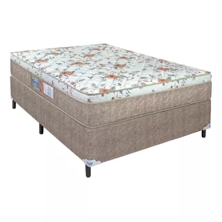 Cama Box Portobel Orthopedic D45  Casal De 1.88mx1.38m Bege