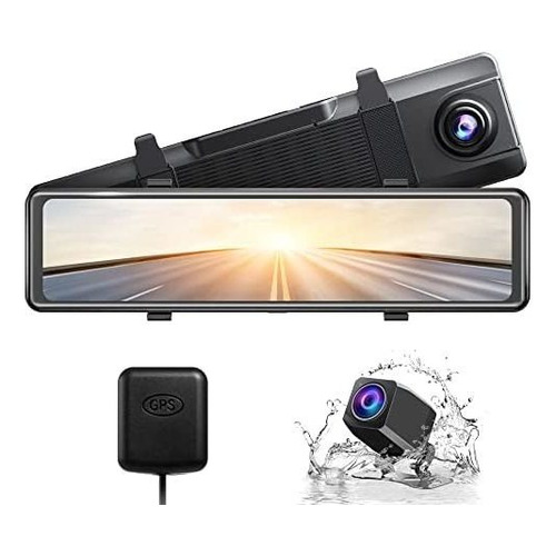 Akaso Dl12 2.5k Espejo Dash Cam Control De Voz 12 Pantalla T