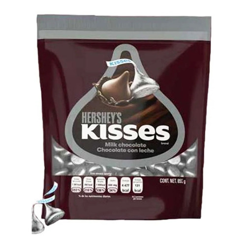 Chocolate Kisses Hershey's Plata Bolsa 855gr