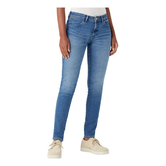 Jeans Mujer Skinny Mid Rise Cyote