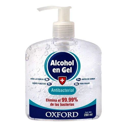 Alcohol En Gel Oxford 280 Ml