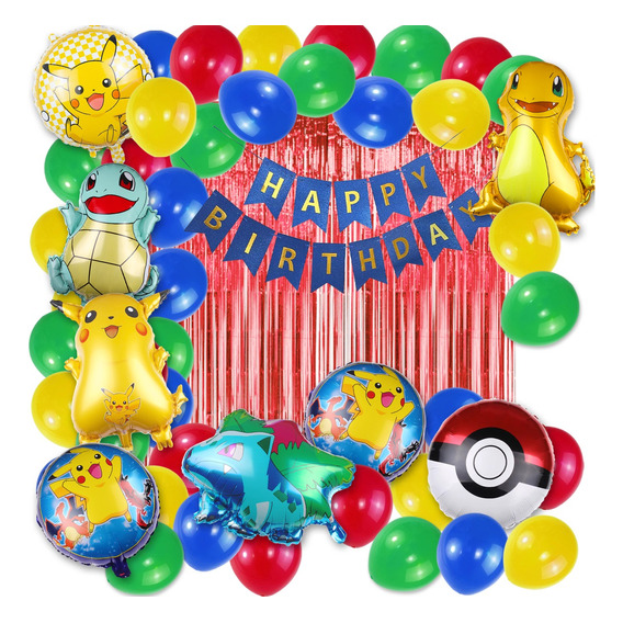 Kit 53pzs Decoracion Con Globos Para Fiestas Cumpleaños