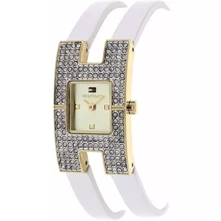 Reloj Tommy Hilfiger Mujer Rectangular 1781491 Cuero Piedras