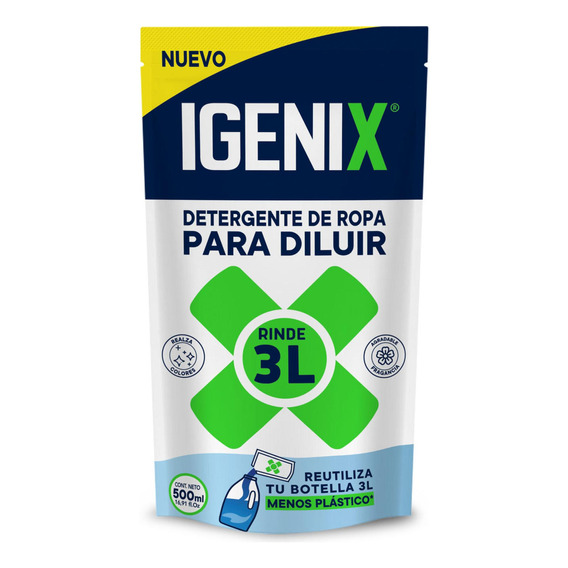 Detergente Ropa Para Diluir Dp Igenix 500ml