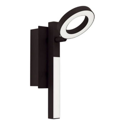Aplique Cardillio 2 Luces Led 6.8w Negro Calido