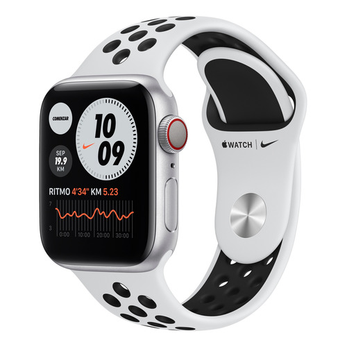 Apple Watch Nike (GPS+Cellular) Series 6 40mm con red móvil caja 40mm de  aluminio correa  gris/negra A2293
