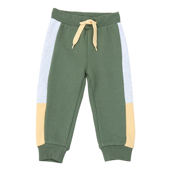 Pantalón De Buzo Bebe Cortes Verde Corona