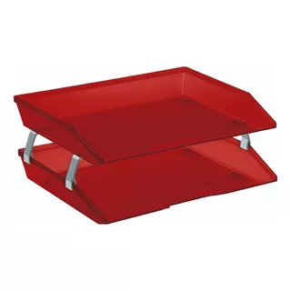 Caixa Para Corresp Acrimet 253 Dupla Facility Lateral Preta Cor Vermelho Clear