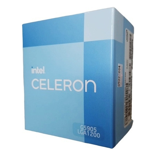 Procesador Intel Celeron G5905 BX80701G5905 de 2 núcleos y  3.5GHz de frecuencia con gráfica integrada