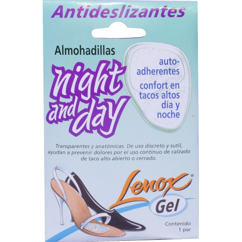 Almohadilla Antideslizante Night & Day Para Sandalias Lenox Color Transparente