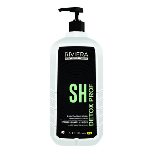  Shampoo Detox Riviera Profesional Sin Sal Grasos 5 Litros