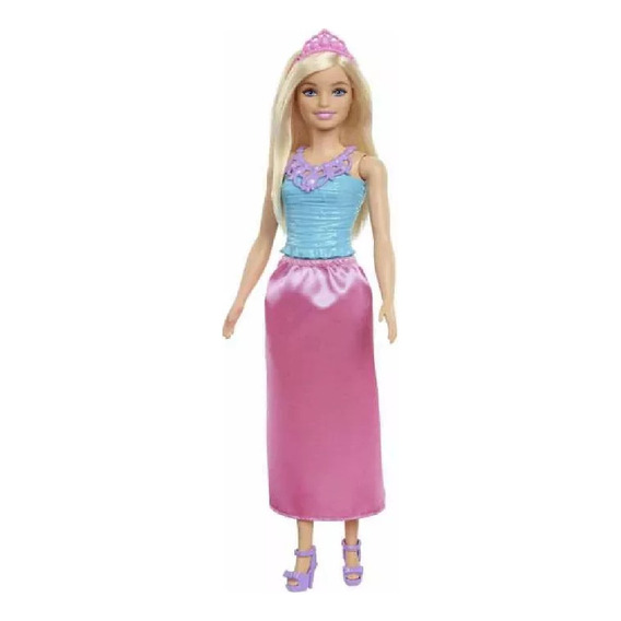 Barbie Princesa Rubia Vestido 