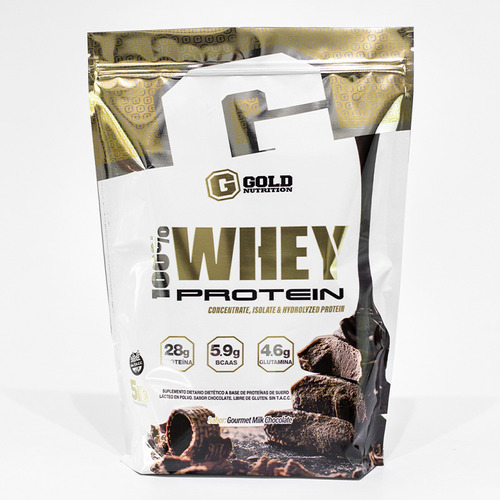 Whey Protein Gold Nutrition 5 Lbs Proteína 100% Whey Sabor Chocolate