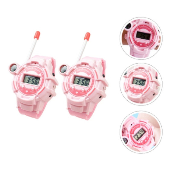 Reloj Digital C/walkie Talkie (vienen 2) Linterna Y Brujula