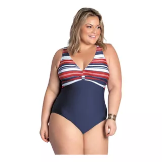 Maiô Com Bojo Varias Cores Plus Size Moda Praia E Piscina