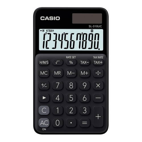 Calculadora Portátil Casio Sl-310uc - 10 Digitos - Color Negro