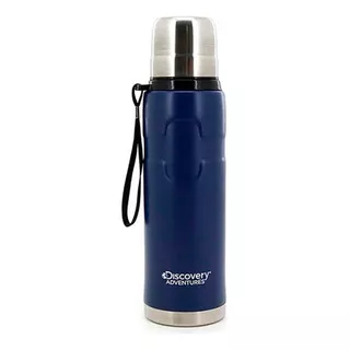 Termo Discovery 14103 750ml Pico Vertedor Con Correa De Transporte Color Azul