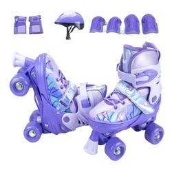 Patins Infantil Quad 4 Rodas Roller + Kit Proteção Completo no Mercado Livre com oferta e cupom de desconto