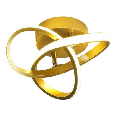 Plafon Led Infinity Dorado Diseño Moderno 20w Cct Lda80020-d Dorado