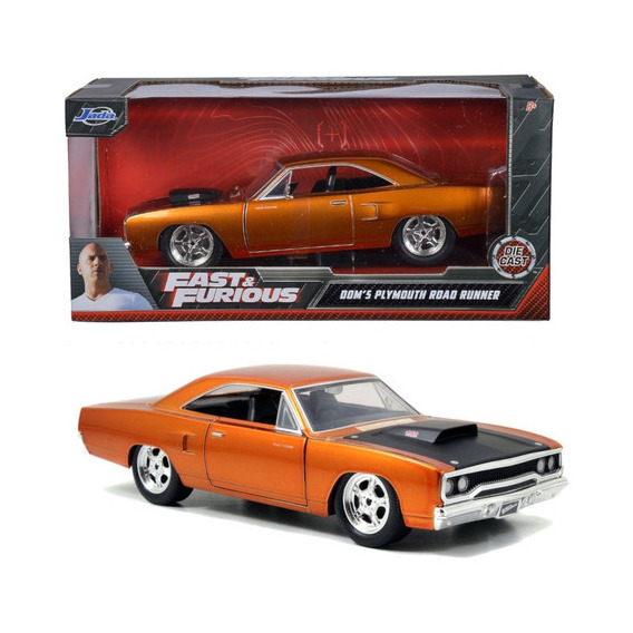 Carrito en miniatura Dom Toretto Orange de Fast And Furious 7