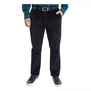 Pantalon Cotele Mario Haddad Negro