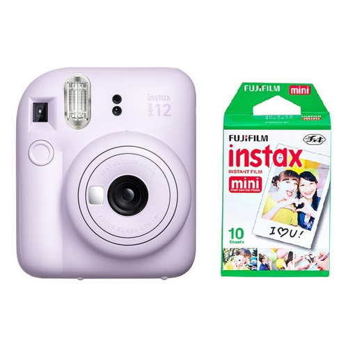 Cámara instantánea Fujifilm Instax Kit Mini 12 + 10 fotos lilac purple