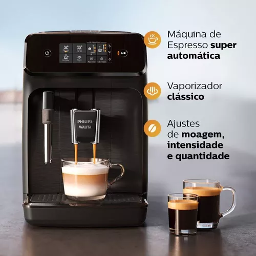 Cafetera Philips Series 1200 EP1220 super automática negra expreso 220V