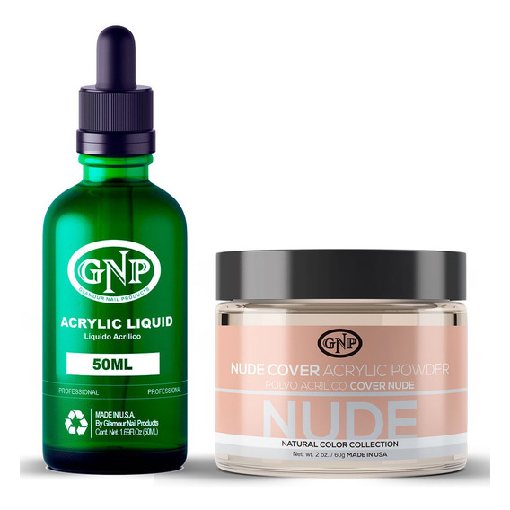 Cover Gnp Nude 60gr. + Líquido Acrílico Gnp 50ml