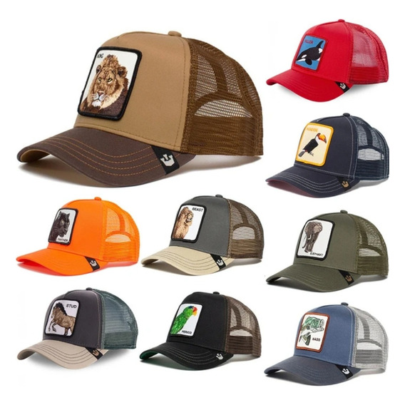 Lote 10 Gorras Trucker De Animales Paquete Cachucha Mayoreo