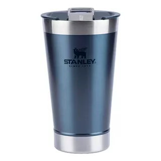 Copo Térmico De Cerveja Com Tampa Stanley Azul 473ml Cor Nightfall