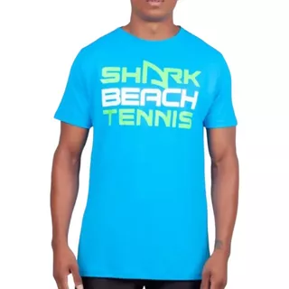 Camiseta Mas Shark Azul Turquesa