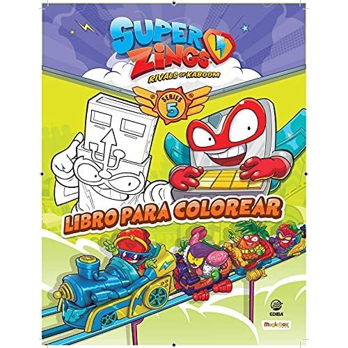 Libro para colorear Superzings Series 5 - España, de VV. AA.. Editorial Ediba Europa Eon S L, tapa blanda en español, 2020