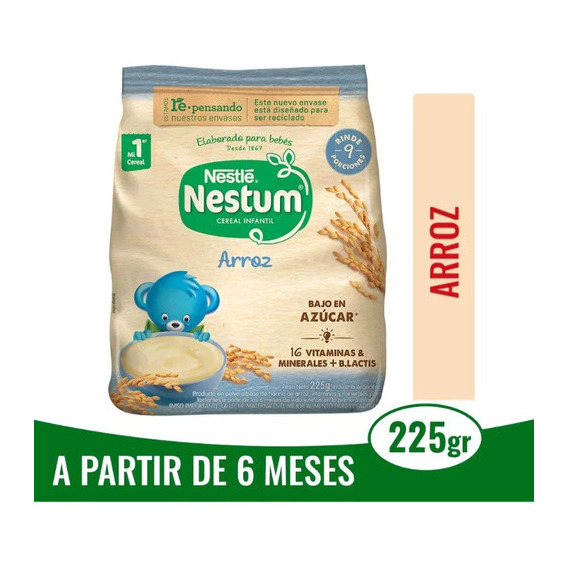Nestum Cereal Infantil Arroz - Bajo en azúcar X225g