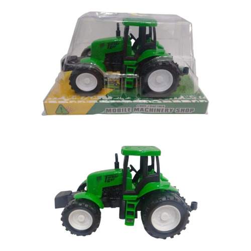 Vehículo A Fricción Tractor Agrícola Mini Farmer Truck Color Verde
