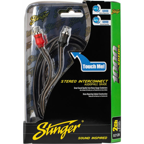 Cable Audio Rca A Rca Stinger Si129 2.8 M Serie 1000 2 Canales Cobre Premium