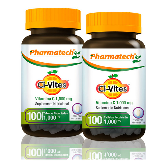 Vamina C 1000mcg Pharmatech 100 Tabletas Pack X2