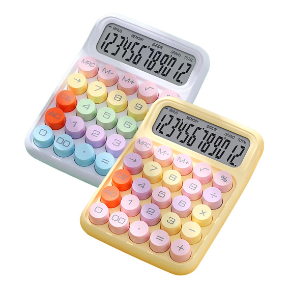 2pc Calculadora De Color De 12 Bits Para Estudiar Y Trabajar