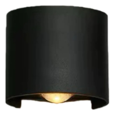 Aplique Led Exterior Optical 1 Bidireccional Luz Desing Negro