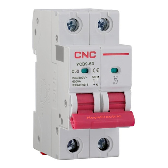 Automatico Bipolar 2x50amp 6ka Curva C Interruptor