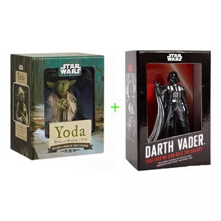 Boneco & Livro Combo Star Wars Yoda + Darth Vader 1ª Edição