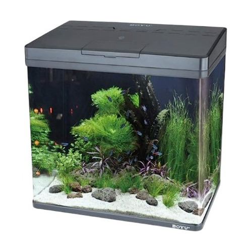 Acuario curvo negro Boyu MS-520 45 l 220 v