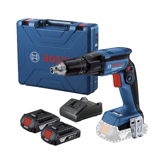 Atornillador Para Drywall Bosch Gtb 185-li, 18v, 2 Baterías Color Azul 18v