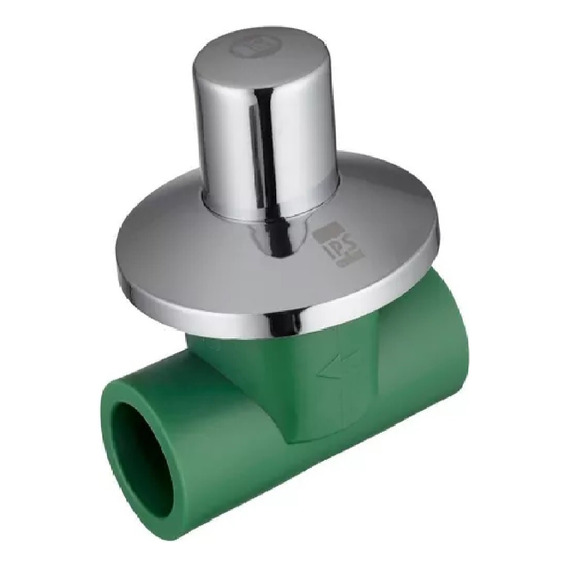 Llave De Paso 32 Cabezal Metalico Termofusion Verde Agua Ips