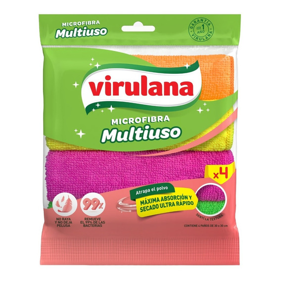 Microfibra Multipack X4  Virulana 