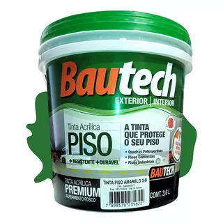 Super Tinta Piso Fachada E Muro Bautech Premium 3,6l Cores 