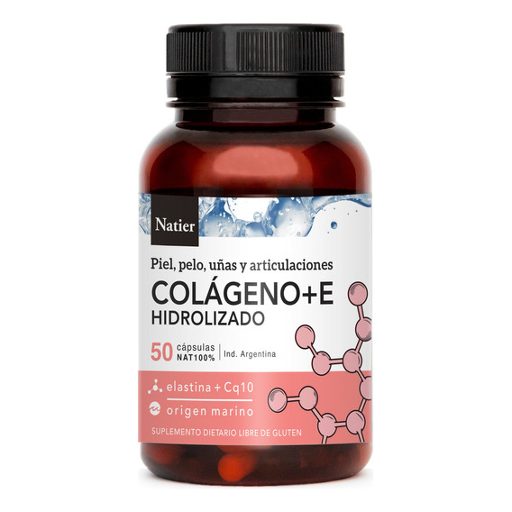 Natier Suplemento Colágeno Hidrolizado + Vitamina E X 50c