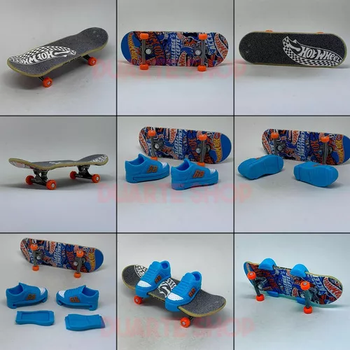 Hot Wheels - Skate De Dedo Com Tênis E Carro Básico em Promoção na